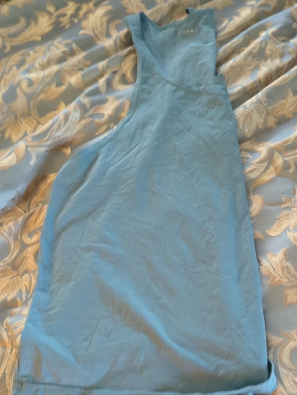 YoungLA Light Blue Racerback Tank Top - Picture 3 of 4